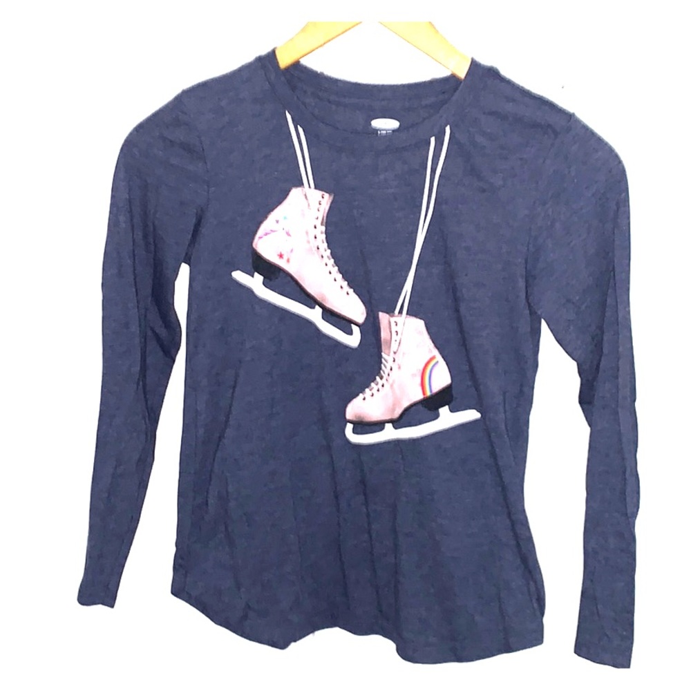 Ice Skates long sleeve girls 10/12 size shirt